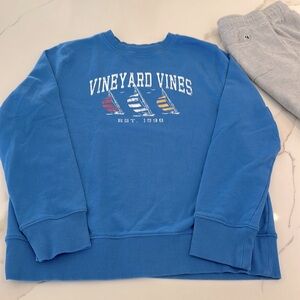 Vineyard Vines Youth Large Blue Crewneck sailing Sweatshirt